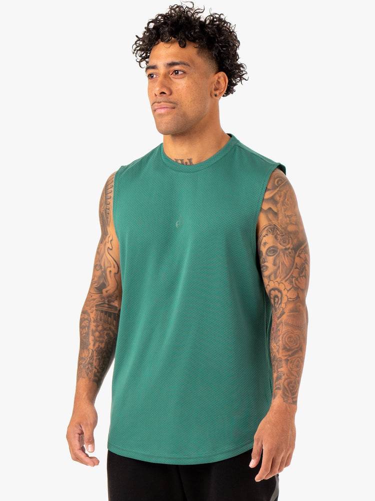 Men's Ryderwear Men Tanks Enhance Muscle Tank Tanks Green | NZ1091WY