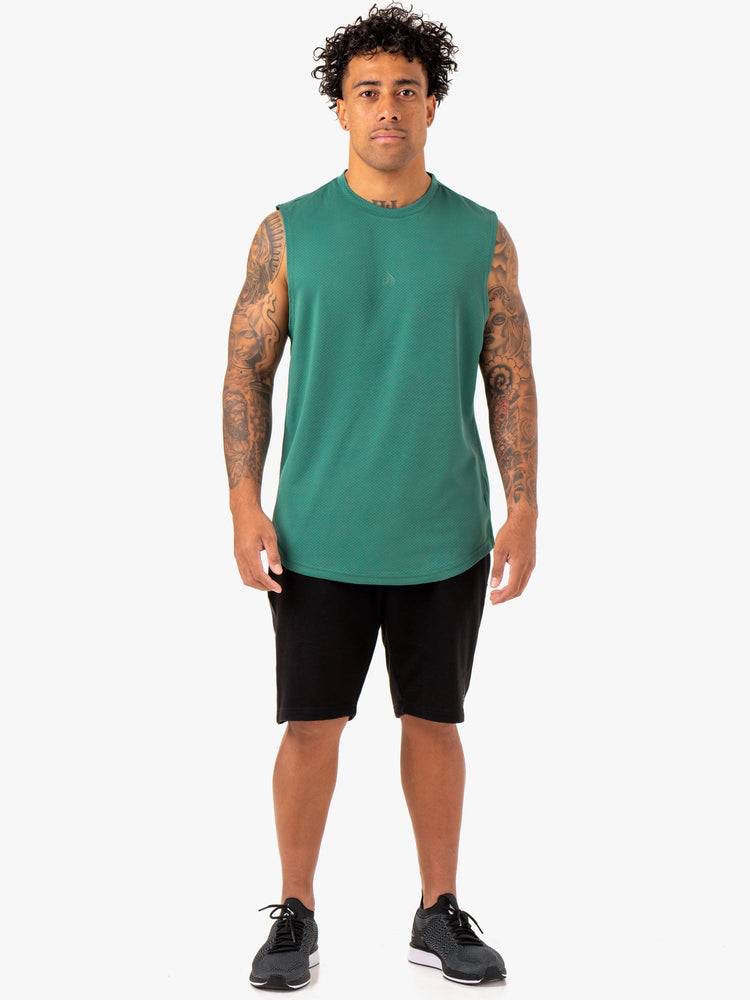 Men's Ryderwear Men Tanks Enhance Muscle Tank Tanks Green | NZ1091WY