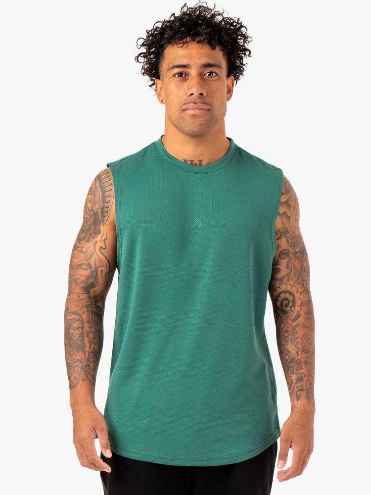 Men\'s Ryderwear Men Tanks Enhance Muscle Tank Tanks Green | NZ1091WY