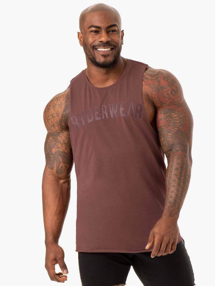 Men\'s Ryderwear Men Tanks Force Baller Tank Tanks Brick | NZ1107KI