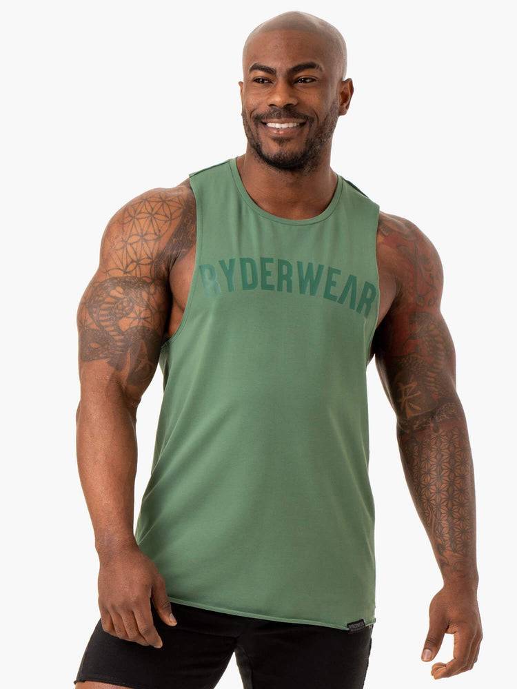 Men\'s Ryderwear Men Tanks Force Baller Tank Tanks Green | NZ1108LH