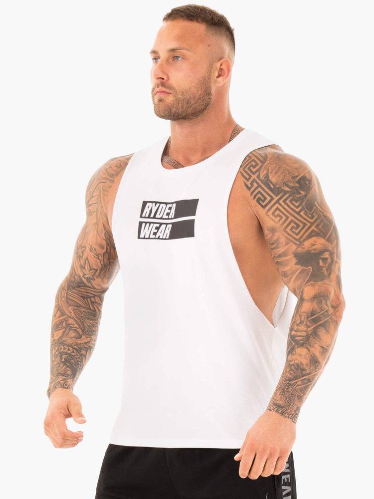 Men's Ryderwear Men Tanks Iron Baller Tank Tanks White | NZ1133KI