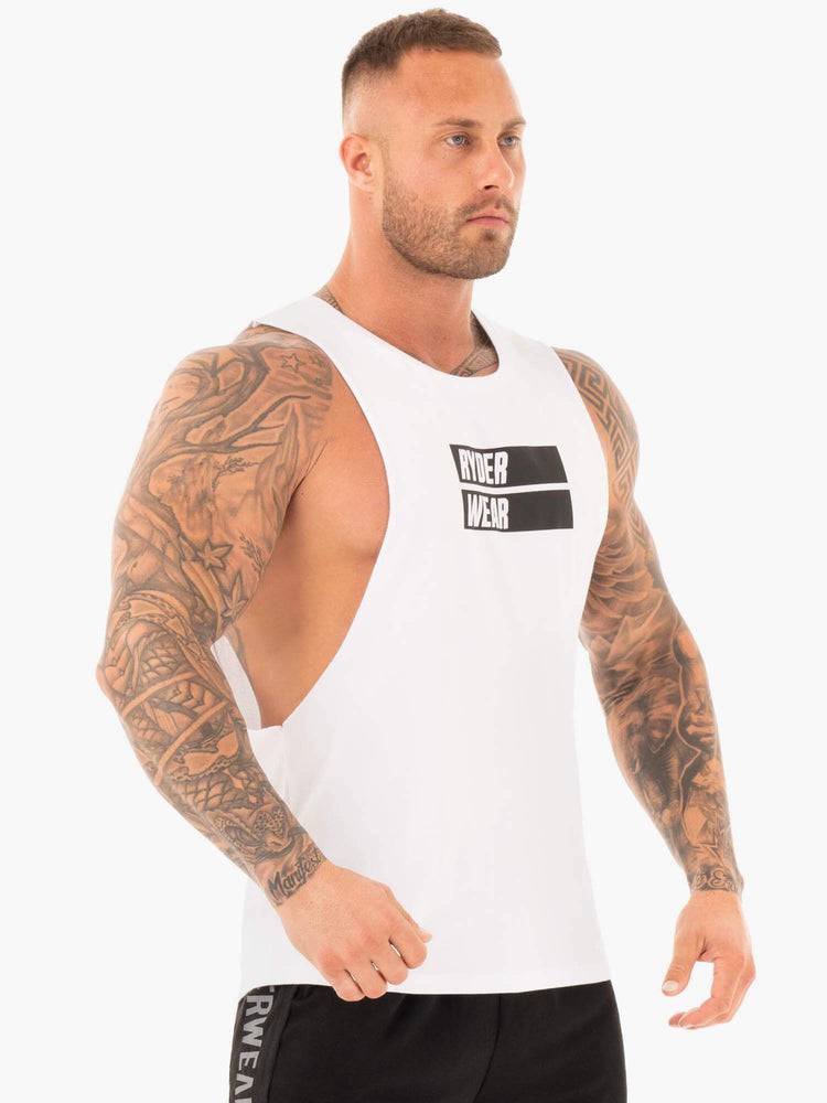 Men's Ryderwear Men Tanks Iron Baller Tank Tanks White | NZ1133KI