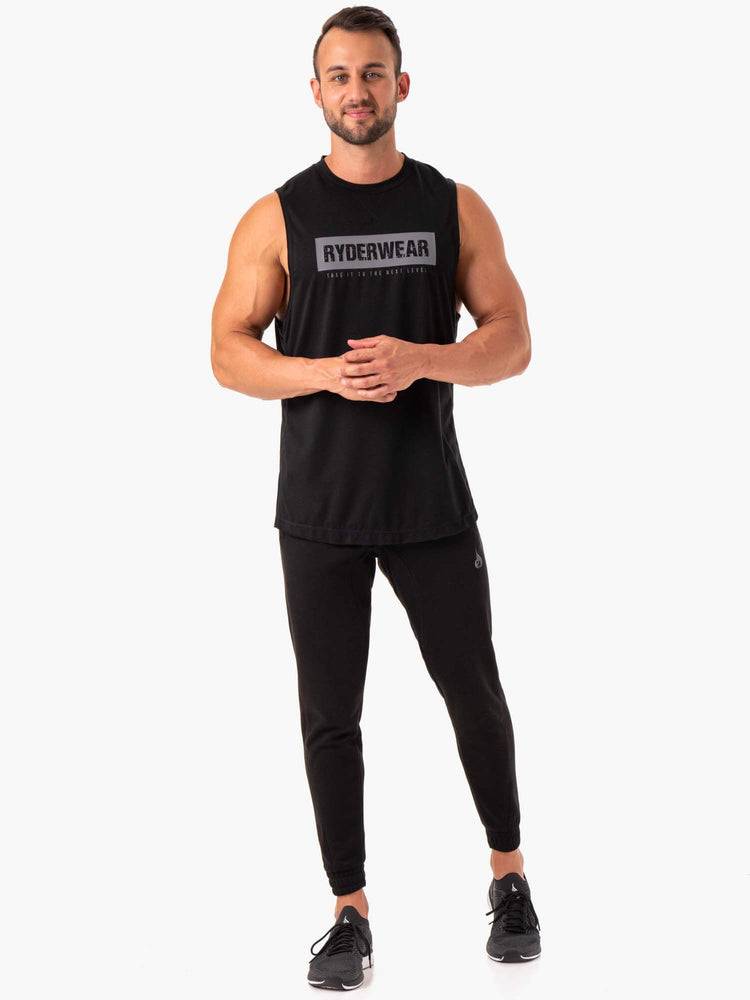 Men's Ryderwear Men Tanks Iron Baller Tank Tanks Black | NZ1135ZG