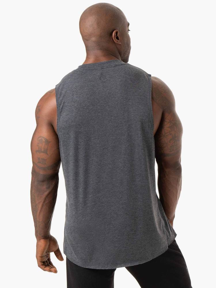 Men's Ryderwear Men Tanks Iron Baller Tank Tanks Charcoal Marl | NZ1136XF