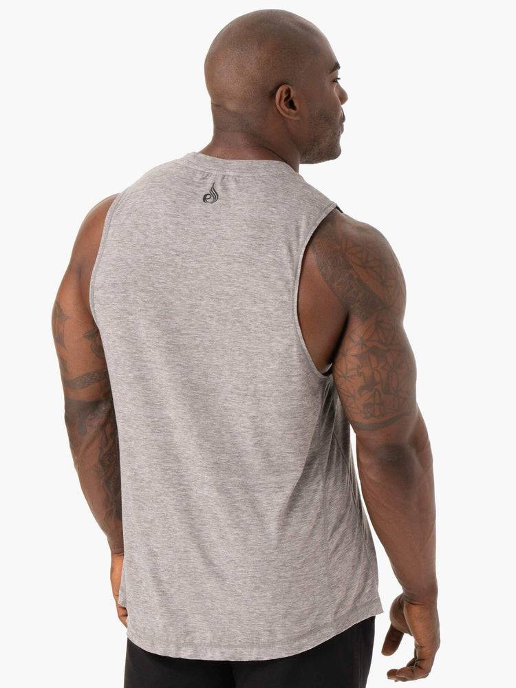 Men's Ryderwear Men Tanks Iron Baller Tank Tanks Grey Marl | NZ1137CE