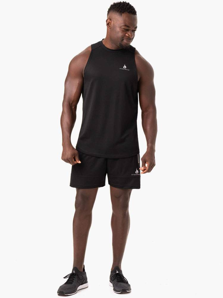 Men's Ryderwear Men Tanks Lift Mesh Baller Tank Tanks Black | NZ1140NB