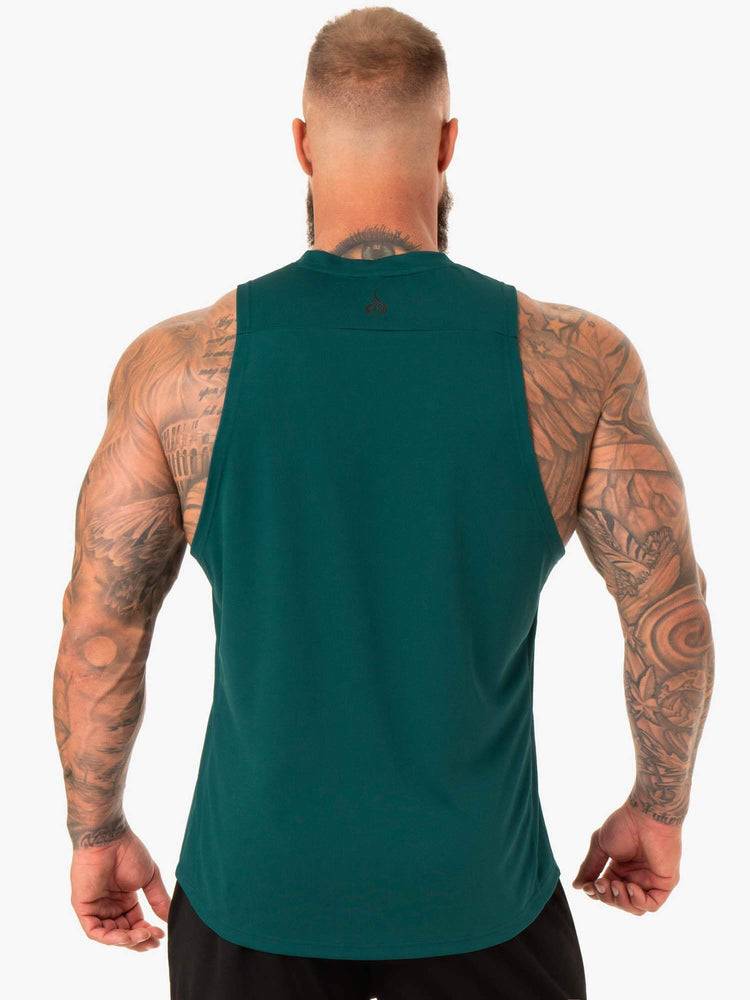 Men's Ryderwear Men Tanks Lift Mesh Baller Tank Tanks Emerald | NZ1144EX