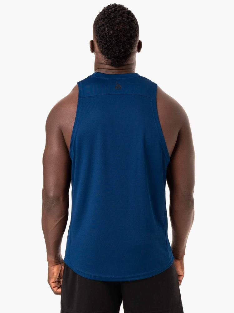 Men's Ryderwear Men Tanks Lift Mesh Baller Tank Tanks Blue | NZ1145RW