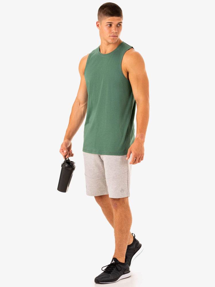 Men's Ryderwear Men Tanks Limitless Baller Tank Tanks Forest Green | NZ1147YU