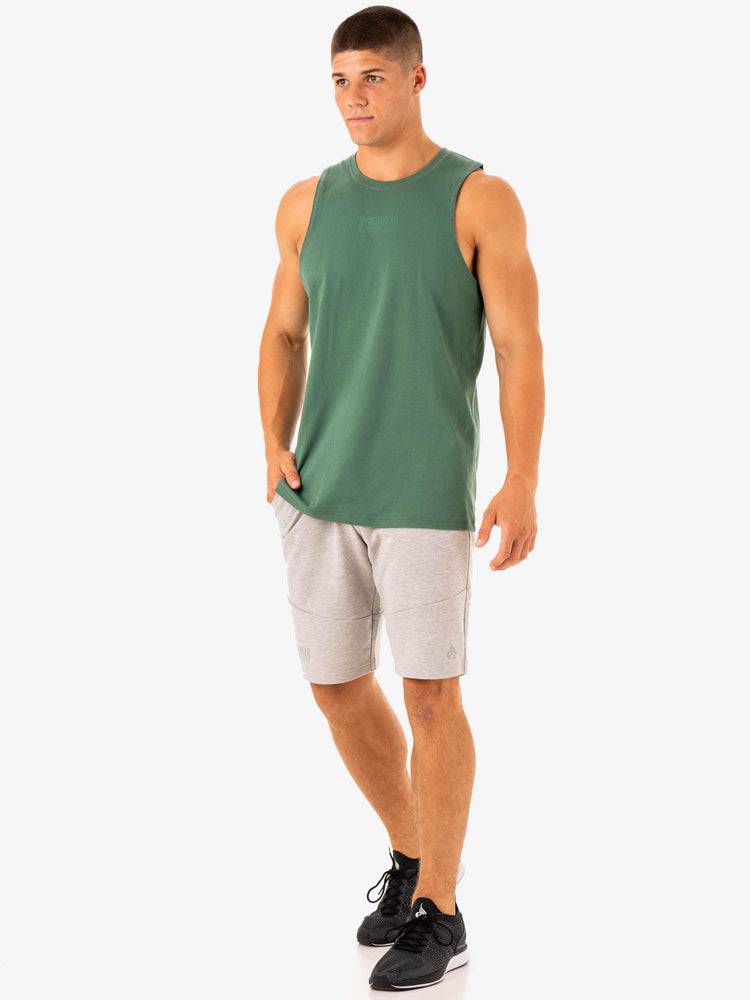 Men's Ryderwear Men Tanks Limitless Baller Tank Tanks Forest Green | NZ1147YU