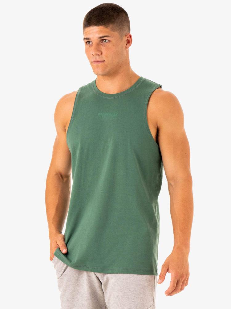 Men\'s Ryderwear Men Tanks Limitless Baller Tank Tanks Forest Green | NZ1147YU