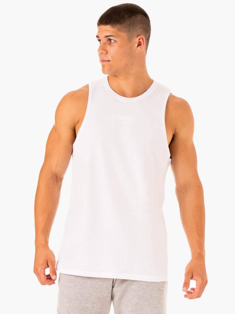 Men\'s Ryderwear Men Tanks Limitless Baller Tank Tanks White | NZ1150OR