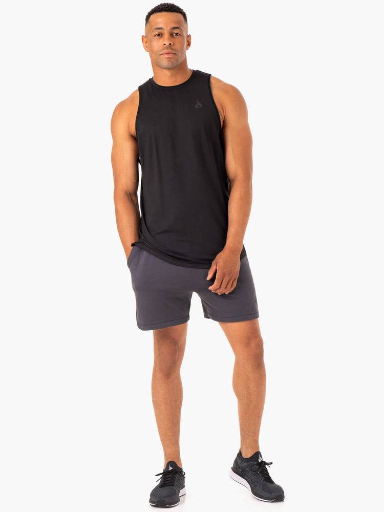 Men's Ryderwear Men Tanks Optimal Mesh Tank Tanks Black | NZ1151PQ