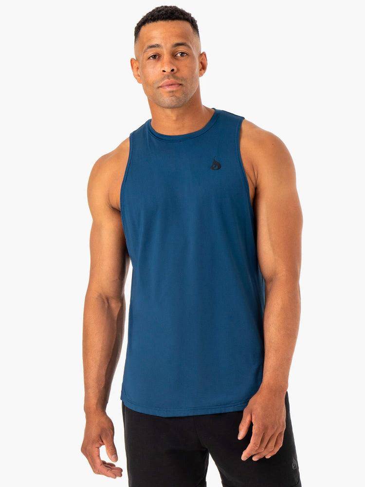 Men\'s Ryderwear Men Tanks Optimal Mesh Tank Tanks Blue | NZ1153SO