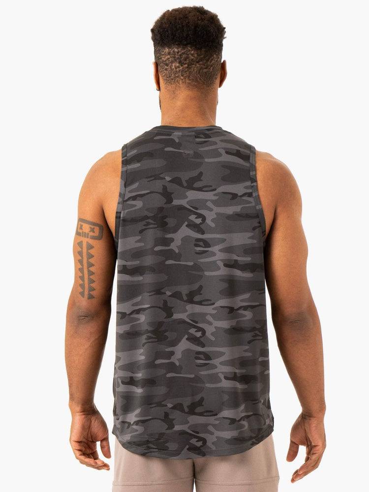 Men's Ryderwear Men Tanks Overdrive Tank Tanks Black Camo | NZ1155FM