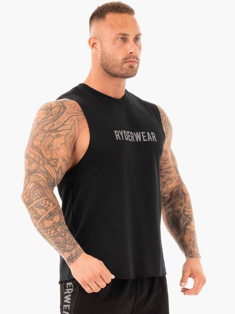 Men's Ryderwear Men Tanks Performance Baller Tank Tanks Black | NZ1162XF