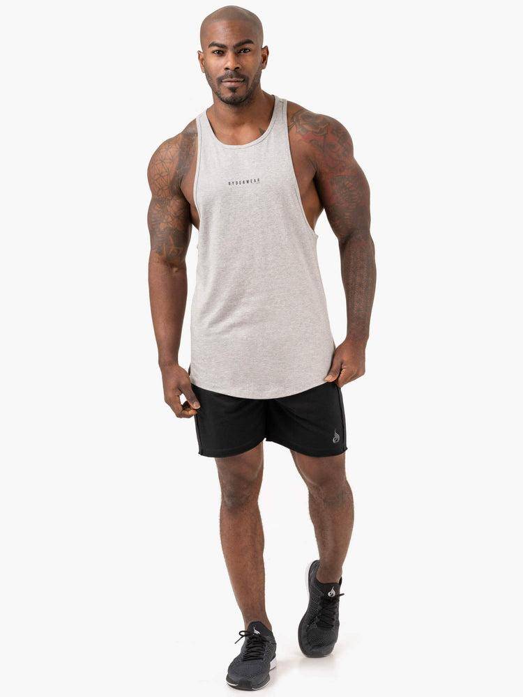 Men's Ryderwear Men Tanks Pursuit Baller Tank Tanks Light Grey Marl | NZ1164VD