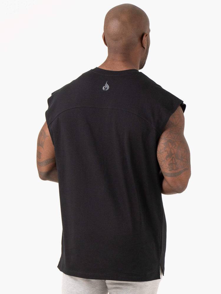 Men's Ryderwear Men Tanks Pursuit Wide Cut Tank Tanks Black | NZ1166NB