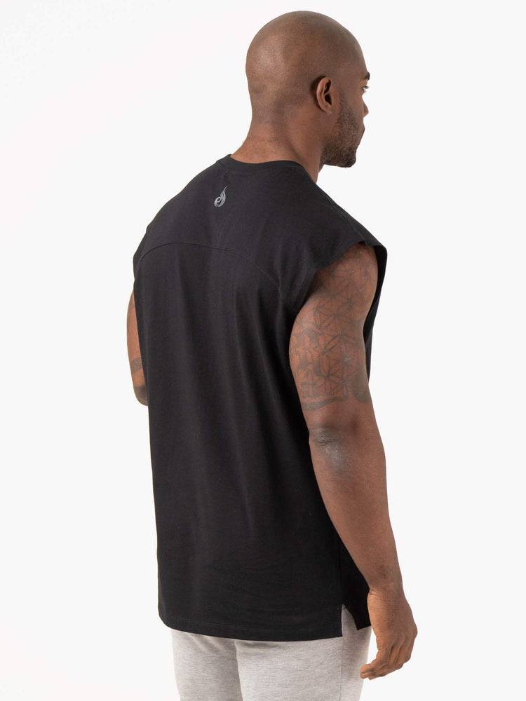 Men's Ryderwear Men Tanks Pursuit Wide Cut Tank Tanks Black | NZ1166NB