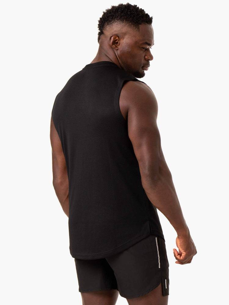 Men's Ryderwear Men Tanks Reflex Mesh Baller Tank Tanks Black | NZ1171RW