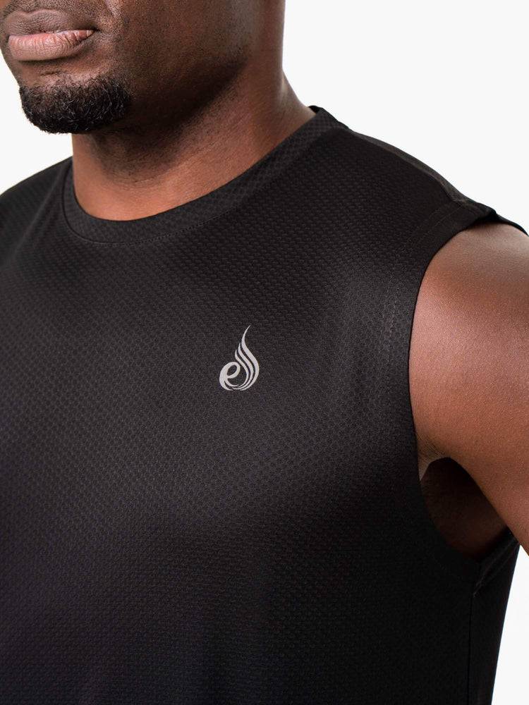 Men's Ryderwear Men Tanks Reflex Mesh Baller Tank Tanks Black | NZ1171RW