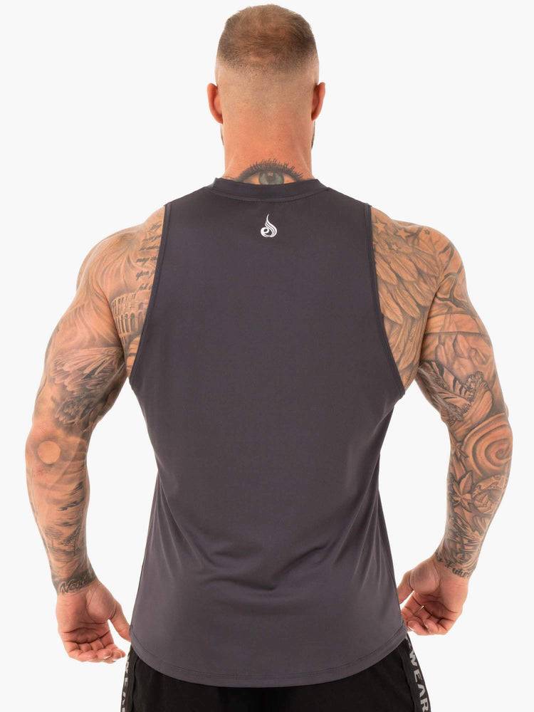 Men's Ryderwear Men Tanks Strength Baller Tank Tanks Titanium | NZ1178AP