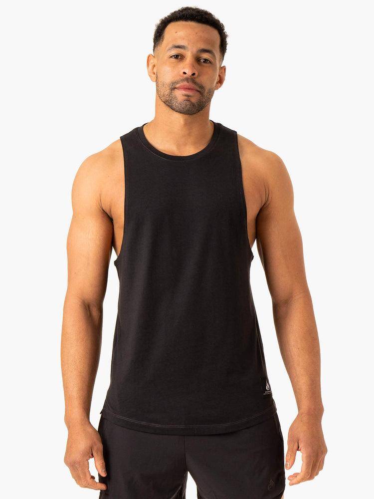 Men\'s Ryderwear Men Tanks Vital Baller Tank Tanks Faded Black | NZ1180DN