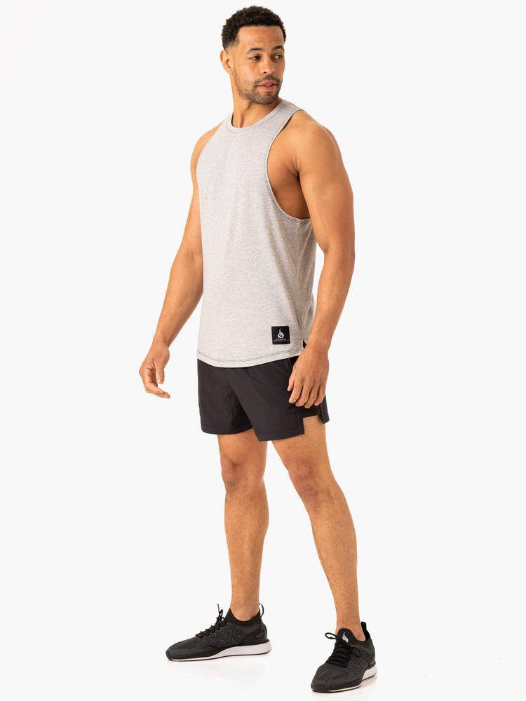 Men's Ryderwear Men Tanks Vital Baller Tank Tanks Grey Marl | NZ1182GL