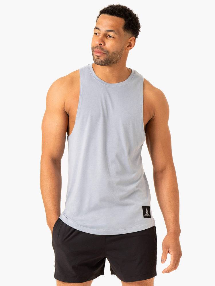 Men's Ryderwear Men Tanks Vital Baller Tank Tanks Ice Blue | NZ1184JJ