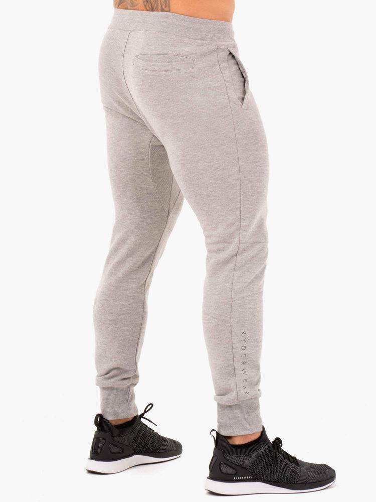 Men's Ryderwear Men Track Pants Athletic Fleeces Track Pants Grey Marl | NZ1000MA