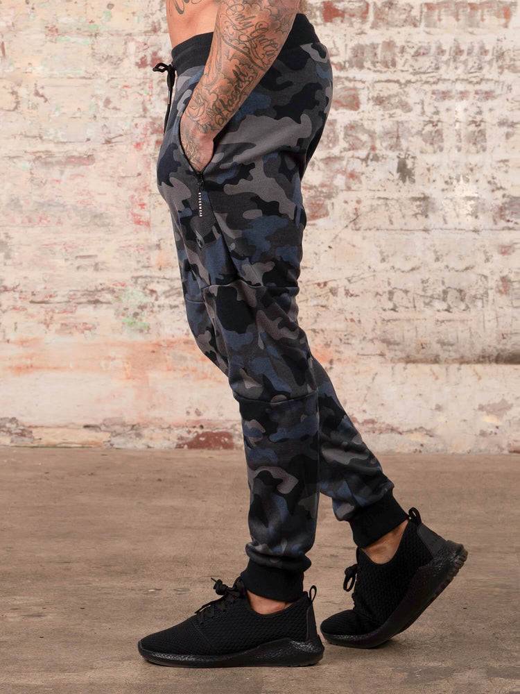 Men's Ryderwear Men Track Pants Camos Track Pants Black/Camo | NZ1004LH