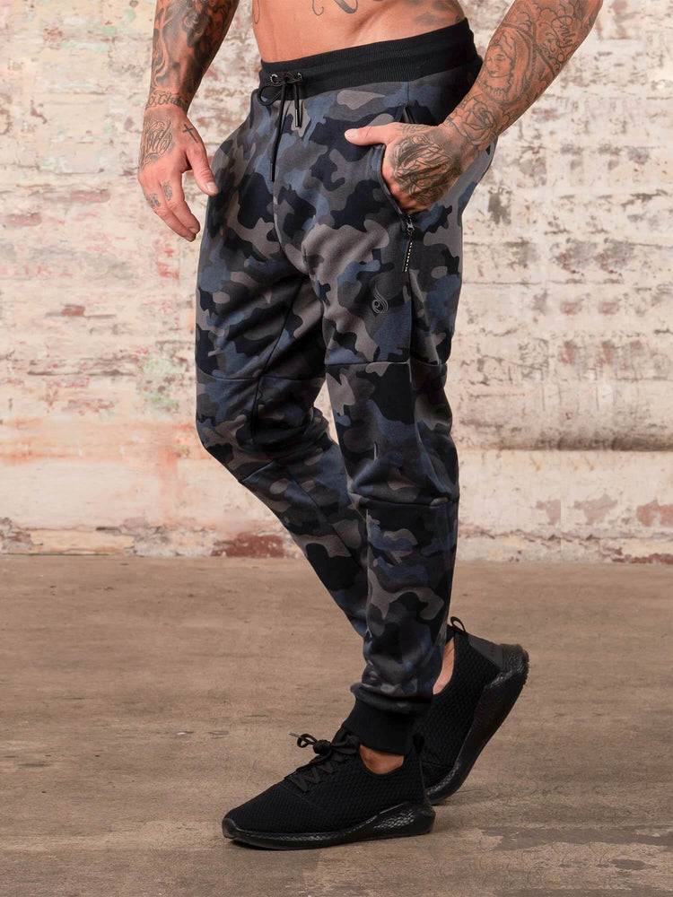 Men's Ryderwear Men Track Pants Camos Track Pants Black/Camo | NZ1004LH