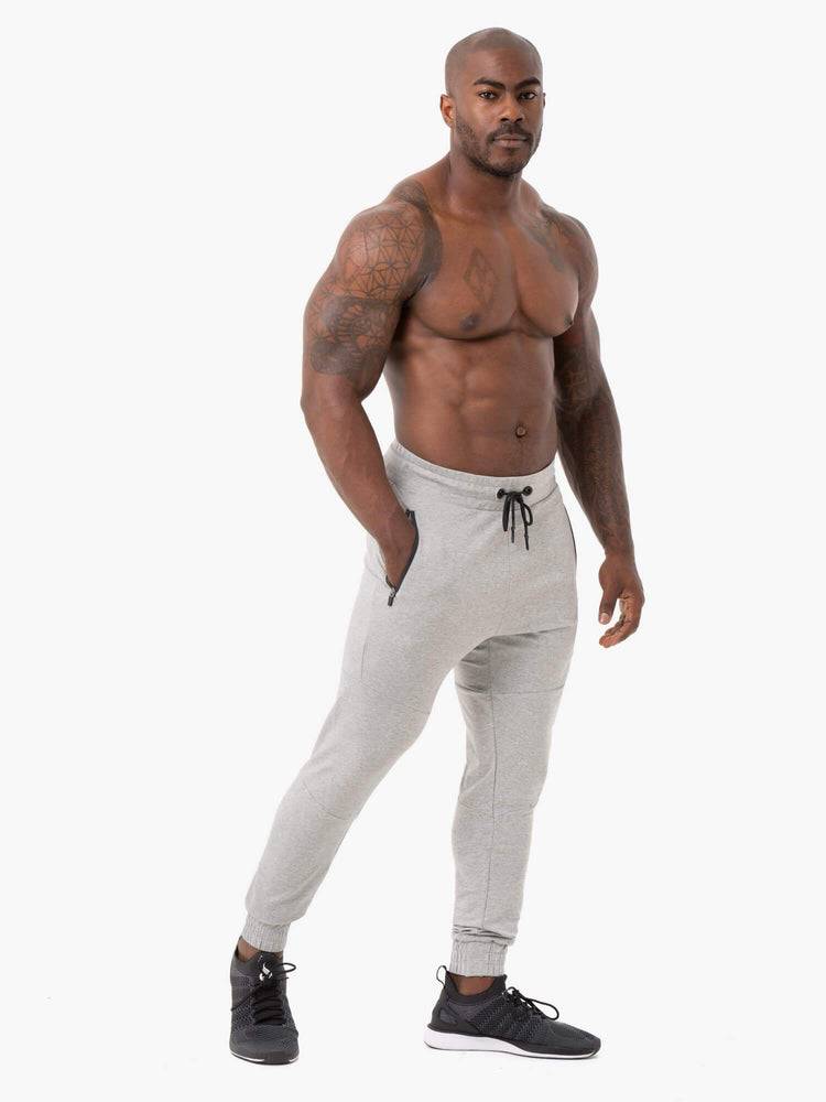 Men's Ryderwear Men Track Pants Energys Track Pants Grey Marl | NZ1010NB