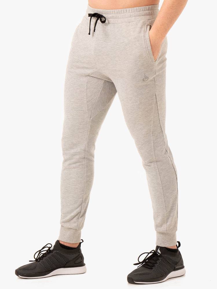 Men's Ryderwear Men Track Pants Force Track Pants Grey Marl | NZ1016TV