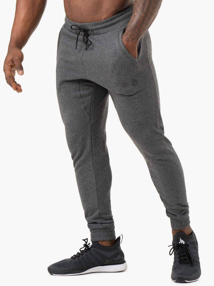 Men\'s Ryderwear Men Track Pants Irons Track Pants Charcoal Marl | NZ1021PQ