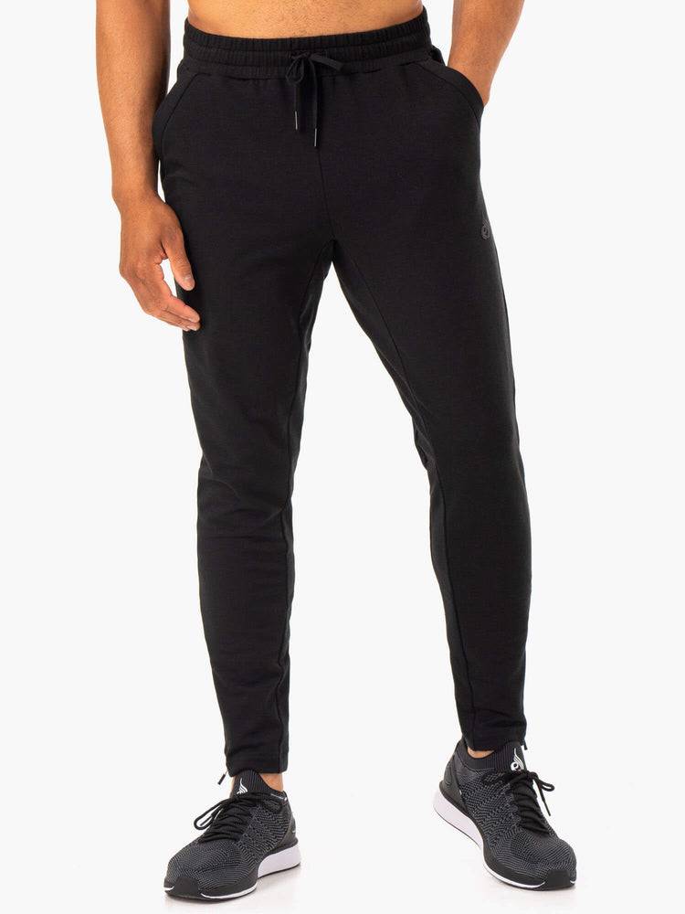 Men's Ryderwear Men Track Pants Optimal Gym Track Pants Black | NZ1028JJ