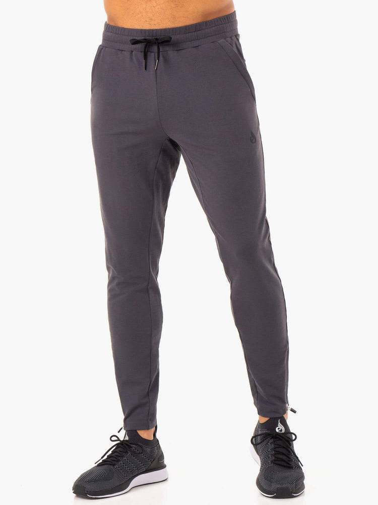 Men\'s Ryderwear Men Track Pants Optimal Gym Track Pants Charcoal | NZ1029KI