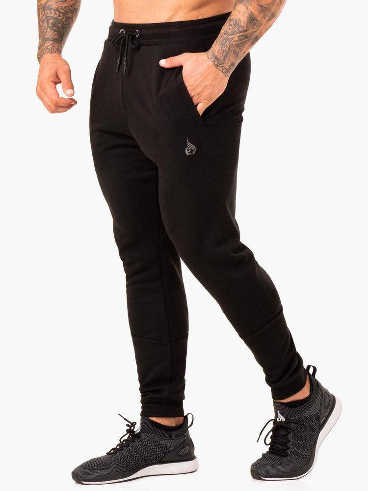 Men's Ryderwear Men Track Pants RWXKGs Track Pants Black | NZ1047PQ