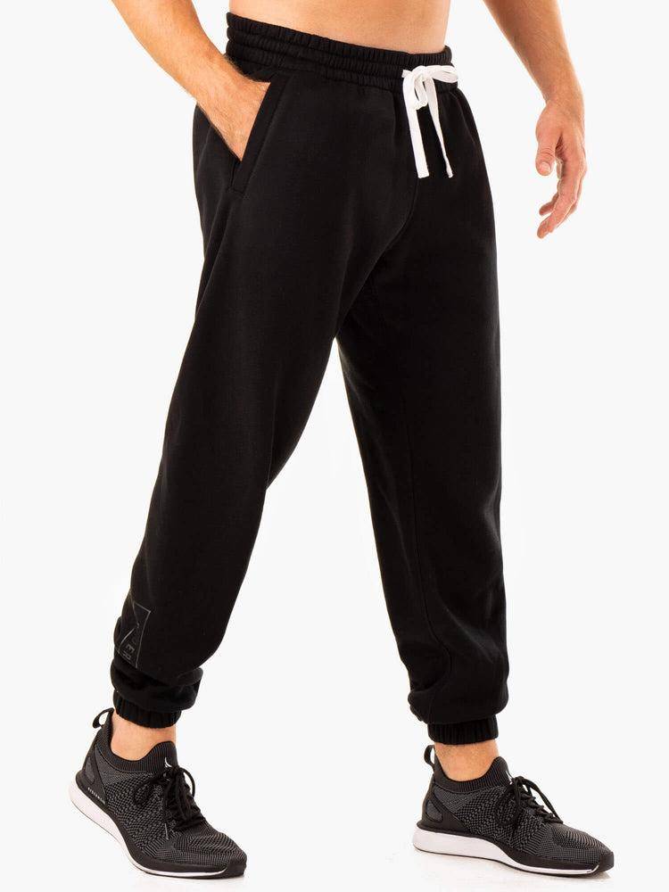 Men's Ryderwear Men Track Pants Recharge Relaxed Track Pants Black | NZ1035BC