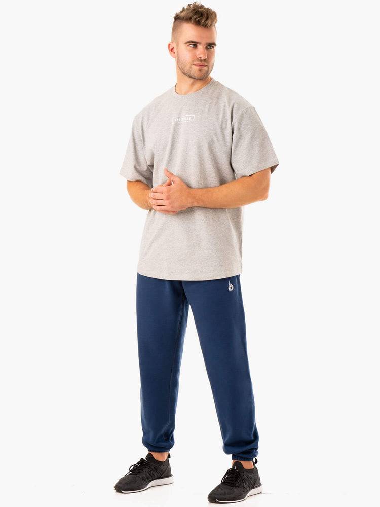 Men's Ryderwear Men Track Pants Recharge Relaxed Track Pants Blue | NZ1037MA