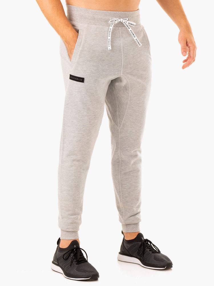 Men\'s Ryderwear Men Track Pants Recharge Tapered Track Pants Grey Marl | NZ1039WY