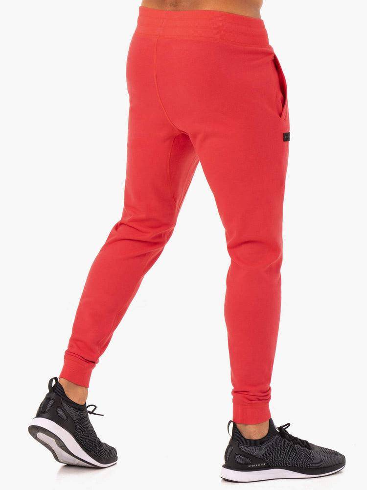 Men's Ryderwear Men Track Pants Recharge Tapered Track Pants Red | NZ1041RW