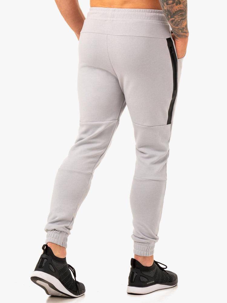 Men's Ryderwear Men Track Pants Restore Fleece Track Pants Snow Grey | NZ1046OR