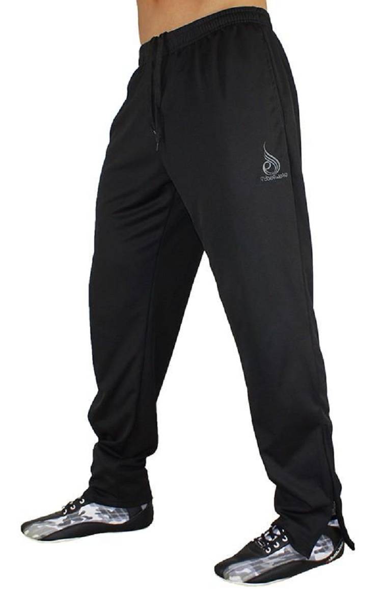 Men\'s Ryderwear Men Track Pants Tapered Mesh Track Pants Black | NZ1048AP