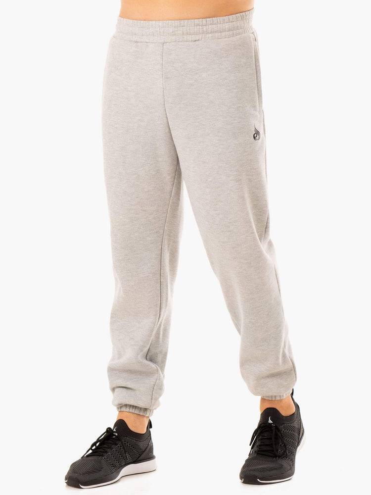 Men's Ryderwear Men Track Pants Unisexs Track Pants Grey Marl | NZ1050DN