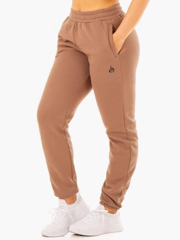 Men's Ryderwear Men Track Pants Unisexs Track Pants Mocha | NZ1051FM