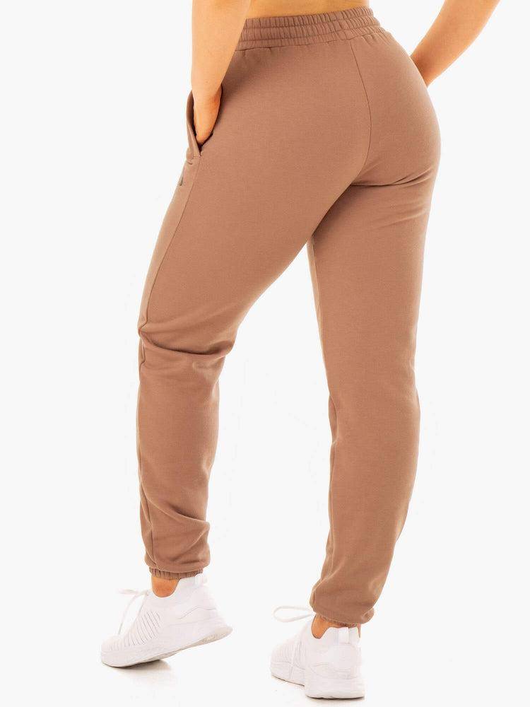 Men's Ryderwear Men Track Pants Unisexs Track Pants Mocha | NZ1051FM