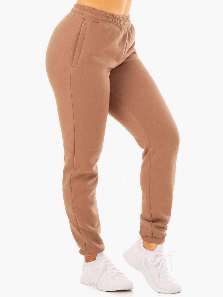 Men's Ryderwear Men Track Pants Unisexs Track Pants Mocha | NZ1051FM