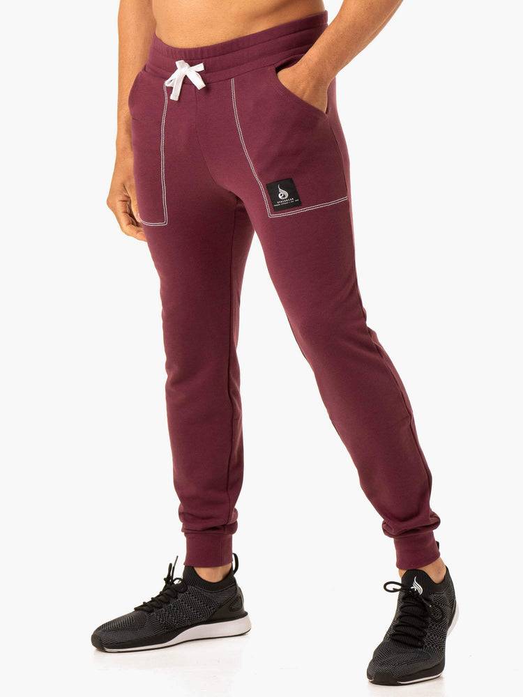 Men's Ryderwear Men Track Pants Vital Track Pants Plum | NZ1055KI